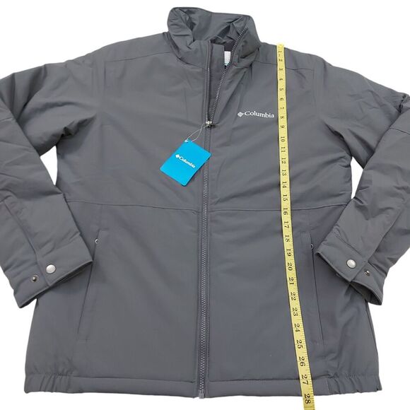 Columbia Northern Bound Jacket Mens Medium Gray Soft Shell Full Zip Outdoor - Picture 9 of 12